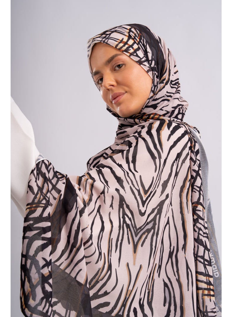 Alamki Women Hijab Wild Harmony Printed Chiffon - Image 3